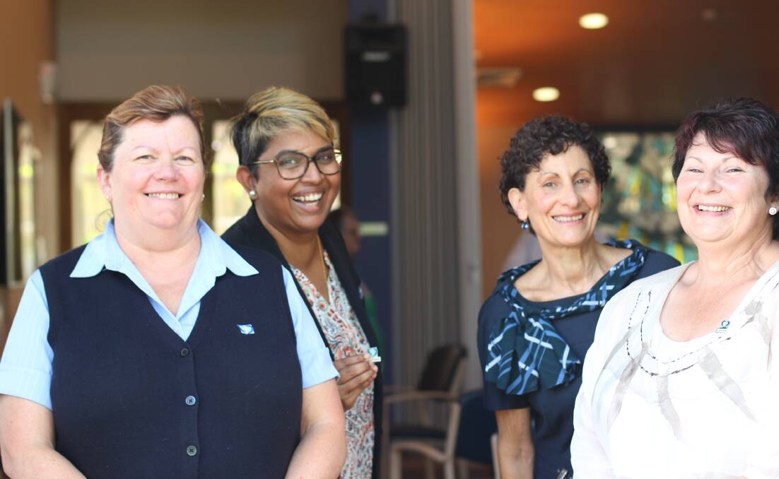 CARING: 20-year service award recipient Deb Desmond, new Director of Care Vanessa Fernandez, Care Choices Advisor Wendy Coupe and Manager Dyanne Johnston at Calvary Cessnock Retirement Communitys Celebration of Service last week.