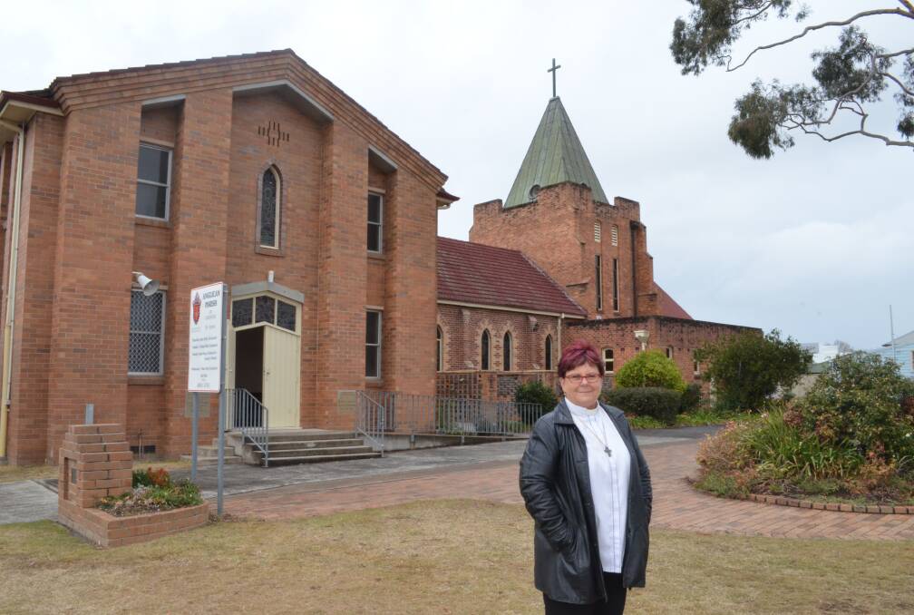 THE PEOPLE'S CHURCH: The Rev Canon Michelle Hazel-Jawhary at St John's Anglican Church, Cessnock, which turns 110 this week. Picture: Krystal Sellars 
