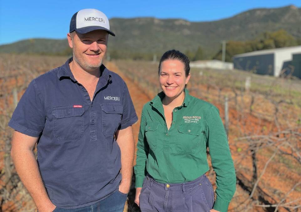 OPPORTUNITY: Hunter Valley winemakers Aaron Mercer (Mercer Wines) and Kate Sturgess (Brokenwood Wines) have been selected for the Future Leaders program.