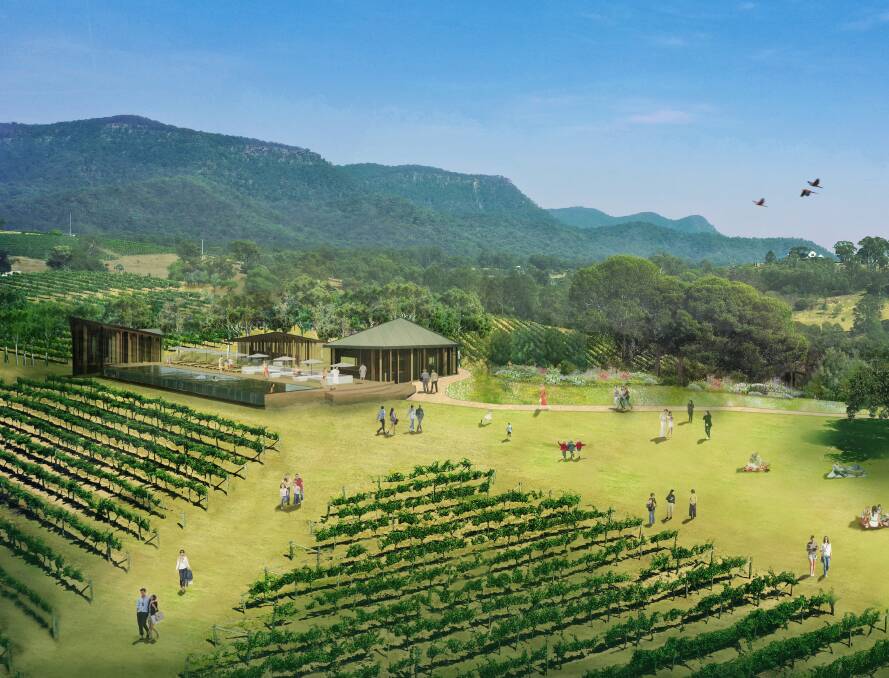 'EXCITING VENUE': Ben Ean Luxury Lodge will include a lodge building with 360-degree views and 50 apartments built into the natural landform of the McDonalds Road property. Picture: EJE Architecture