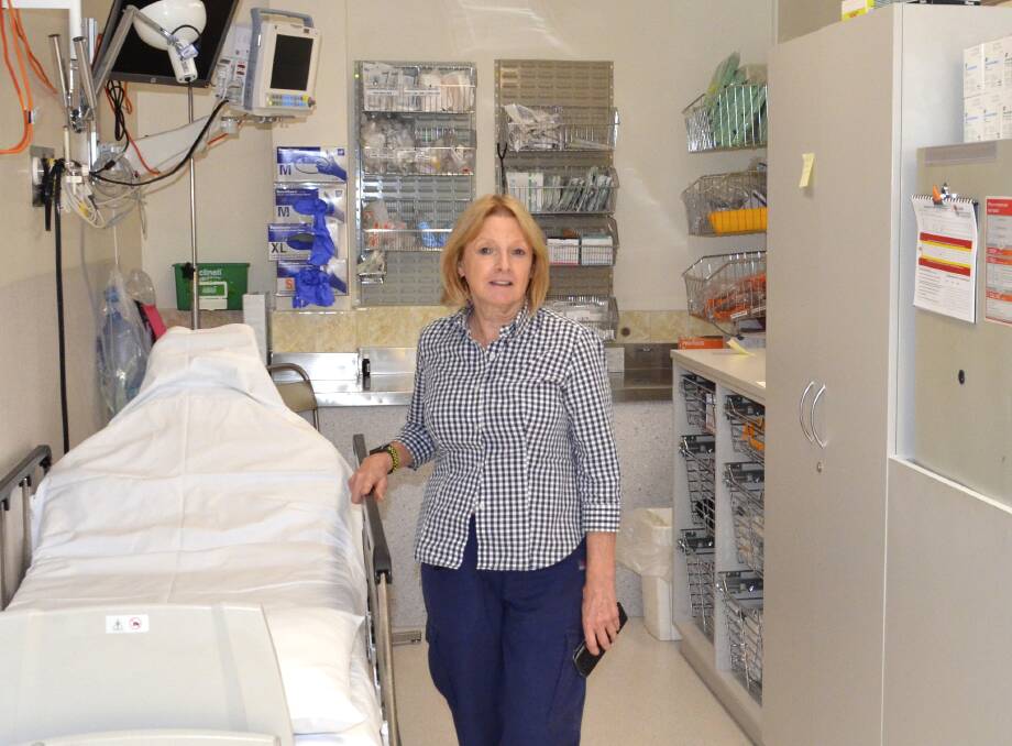 FRESH NEW LOOK: Kurri Kurri District Hospital nursing unit manager (sub-acute services) Jeanette Darley in the operating suite's refurbished anaesthetic bay.