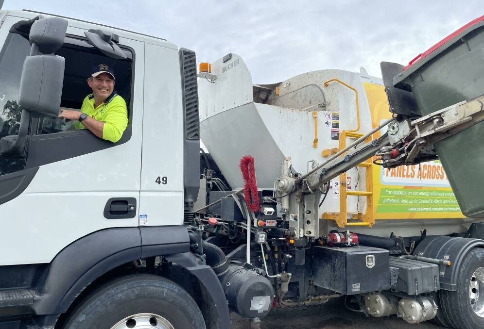 PRIDE IN THE JOB: Cessnock City Council garbage truck driver Alan Bailey has retired after almost 42 years with the council. Picture: Krystal Sellars