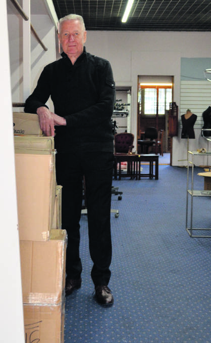 LAST DAY: Les Beveridge closed his menswear store on Wednesday after 43 years in business.
