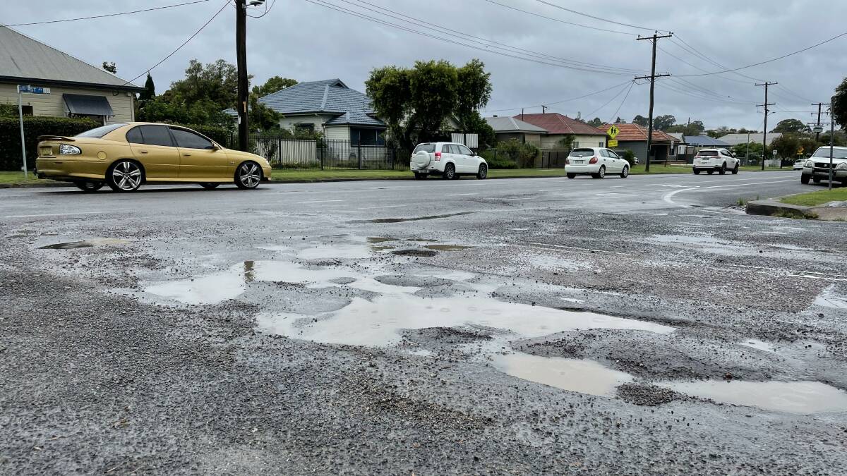 FIX: Cessnock City Council has received $2.1 million from the Federal Government's Local Roads and Community Infrastructure Program, including $1.29 million to reseal local roads. (File image of local potholes)