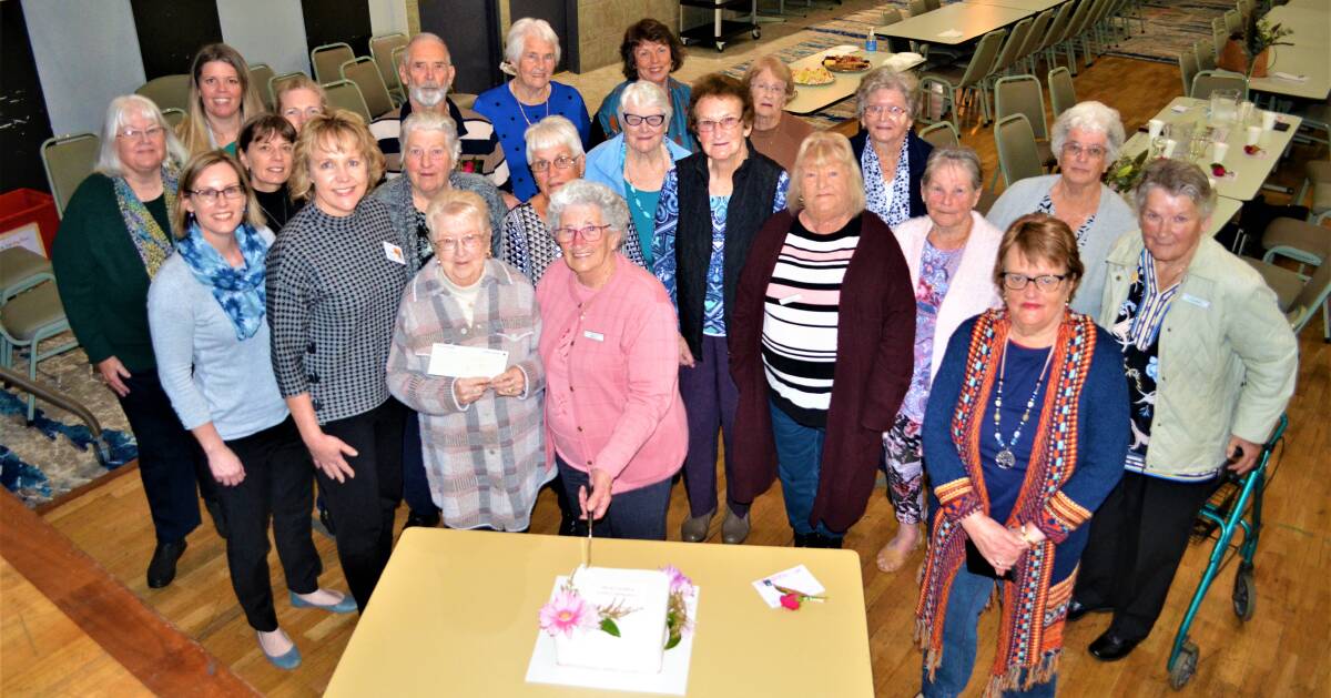 THANK YOU: Calvary Mater Newcastle research scientists joined Coalfields Cancer Support Group for its farewell morning tea on Friday.
