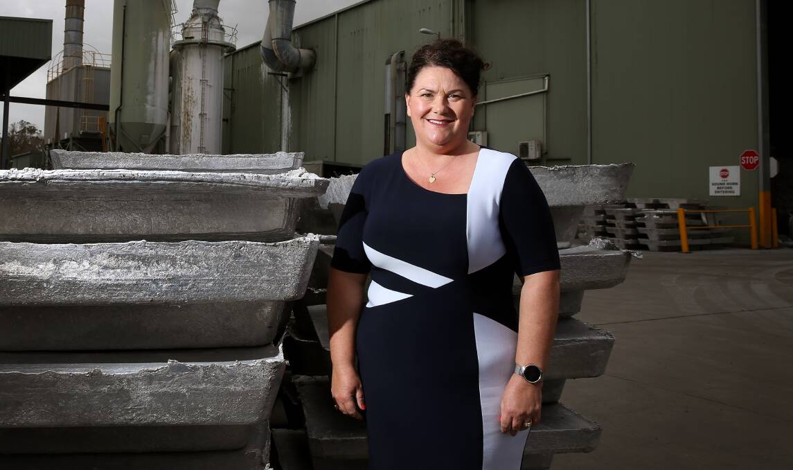 WATCH THIS SPACE: Paterson MP Meryl Swanson, pictured at Weston Aluminium.
