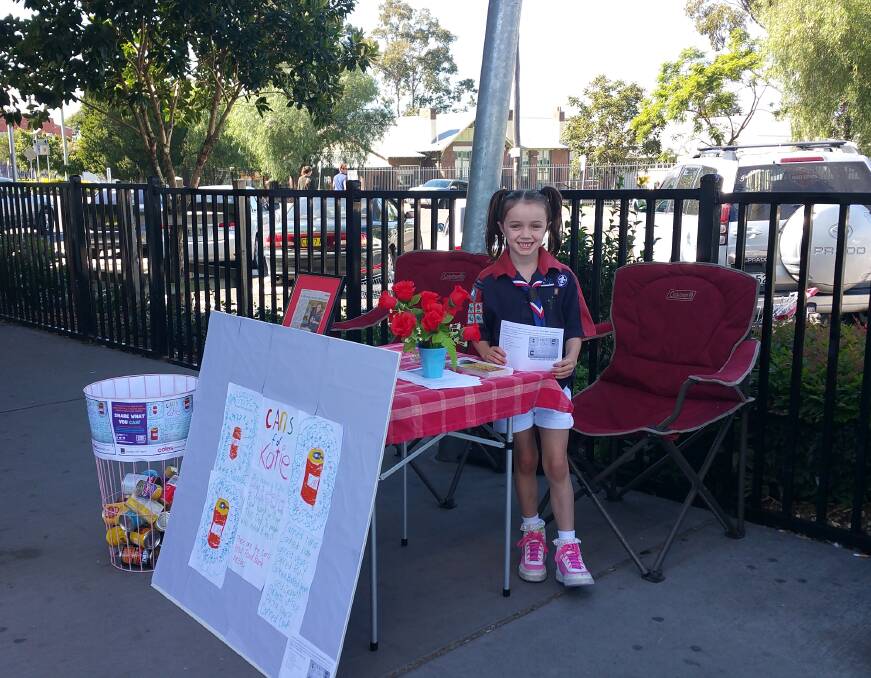 COMMUNITY: Katie on her collection day at Coles Kurri on April 23.