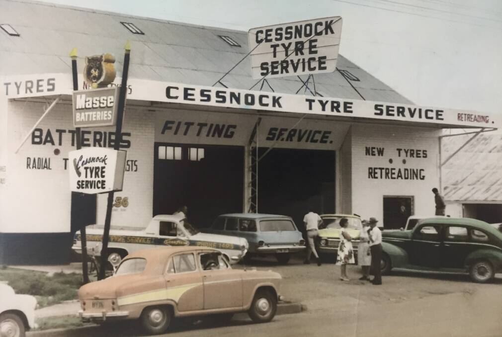 THEN: O'Neills Tyres Cessnock in its early days.