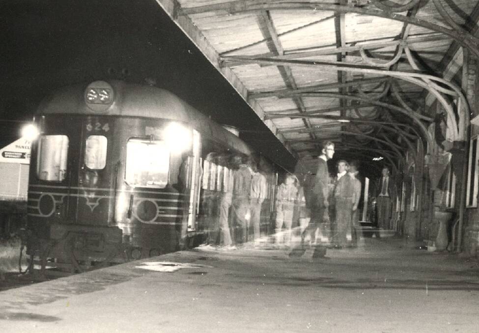 SERVICE CEASED: The last train from Cessnock Railway Station. Picture: Local Studies Collection, Cessnock Library