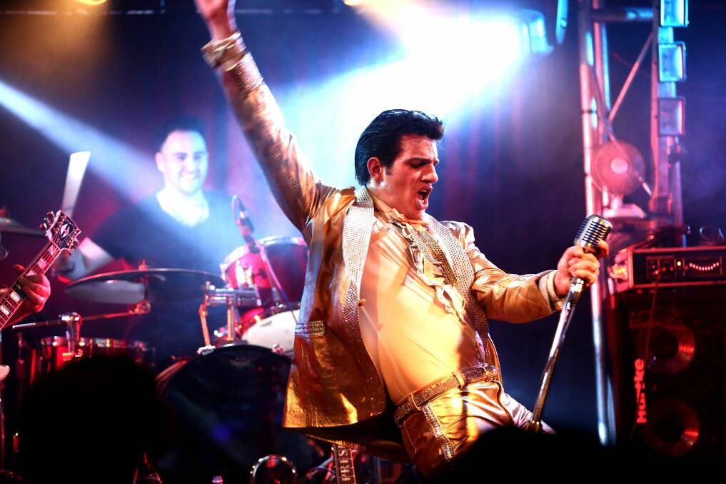 LEGENDS: Anthony Petrucci performs as Elvis Presley in The Class of '59 Rock 'n' Roll Circus tour, which arrives at Cessnock Performing Arts Centre on August 31.