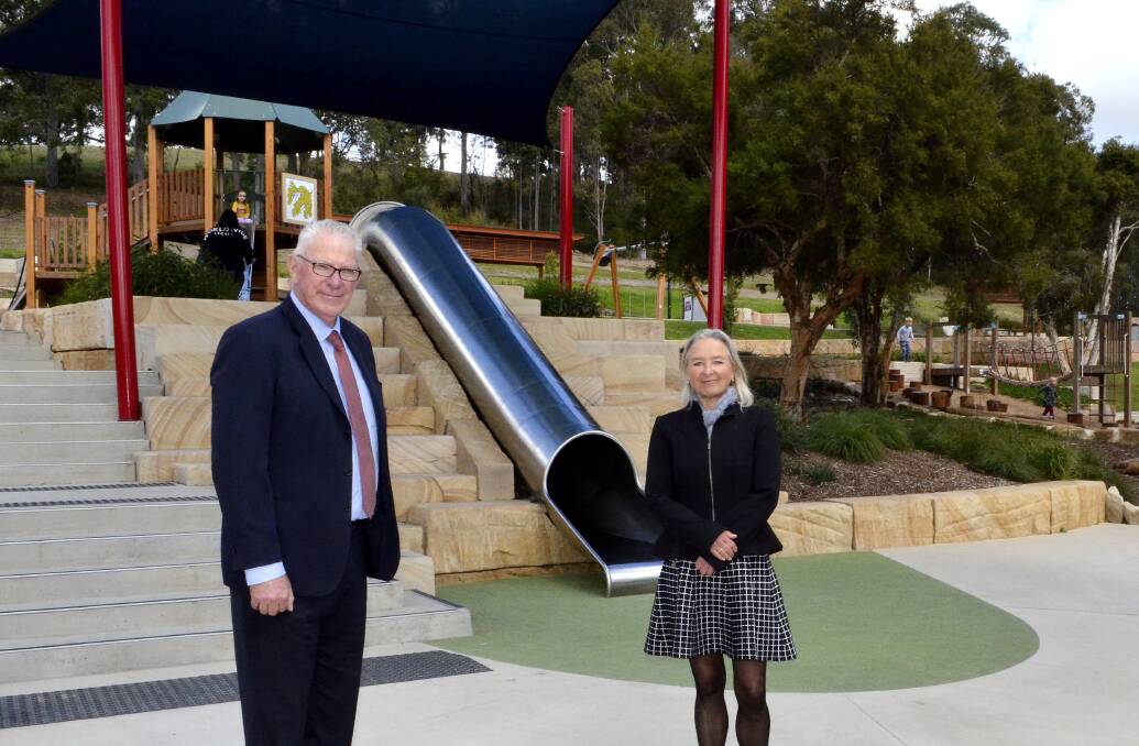HIGHLIGHT: Cessnock mayor Bob Pynsent and general manager Lotta Jackson at Bridges Hill Park, where more work will be done this financial year.