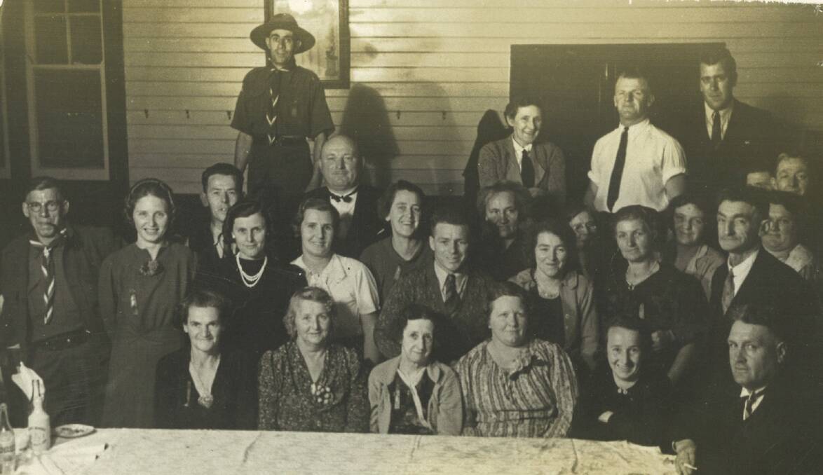 COMMUNITY SUPPORT: The organising committee for the 1937 Kurri Kurri Police Ball, which was held at the ambulance practice hall and raised money for the Kurri Kurri Boy Scouts. Picture: Cessnock City Library