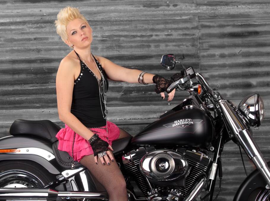 ROCK STAR: Nikki Thoroughgood is the lead vocalist in the Ultimate Pink Show, which will appear at Kurri Kurri Bowling Club on Saturday night.