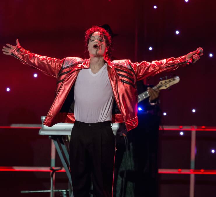 DYNAMIC: William Hall embodies Michael Jackson's voice, dance and persona to perfection in The Legacy Tour, at Cessnock Performing Arts Centre on September 14.