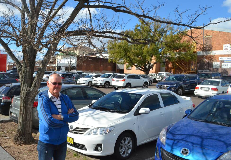 DISAPPOINTED: Cessnock councillor's Ian Olsen call for a carpark in Charlton Street to be investigated was defeated at last week's council meeting.