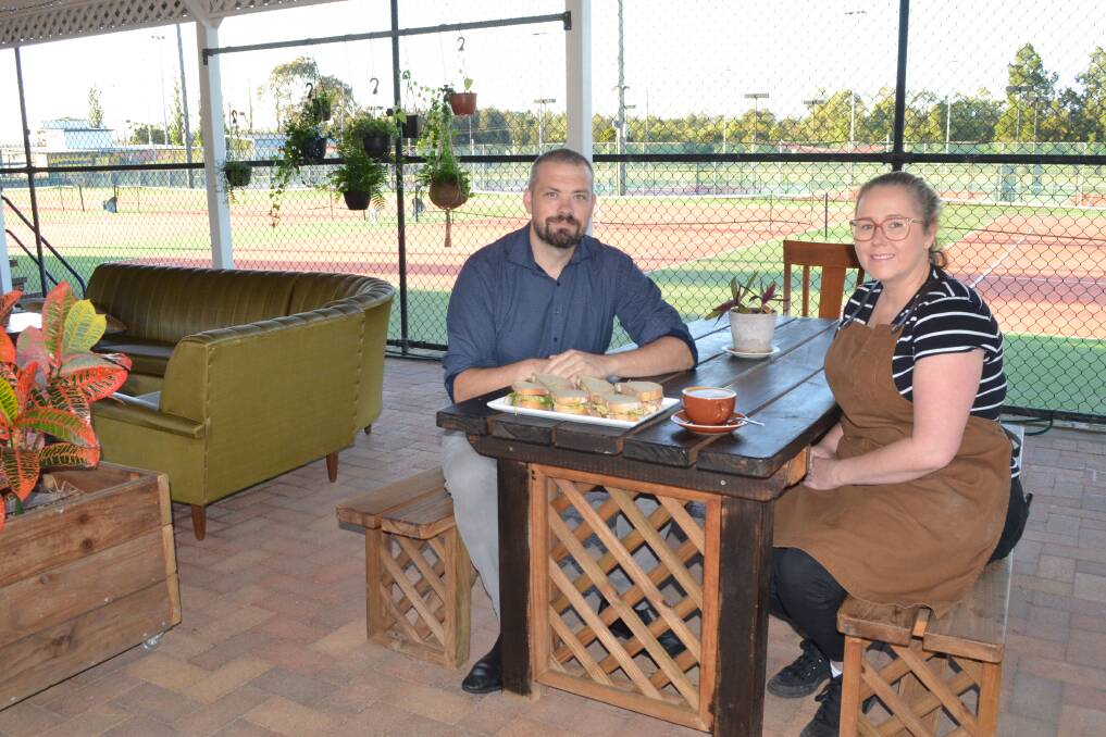 SILVER LINING: Cafe Williams & Co owners Robert and Vanessa Williams thanked the community for their support last weekend, after the cancellation of a tennis tournament left the newly-opened cafe with a large oversupply of food.
