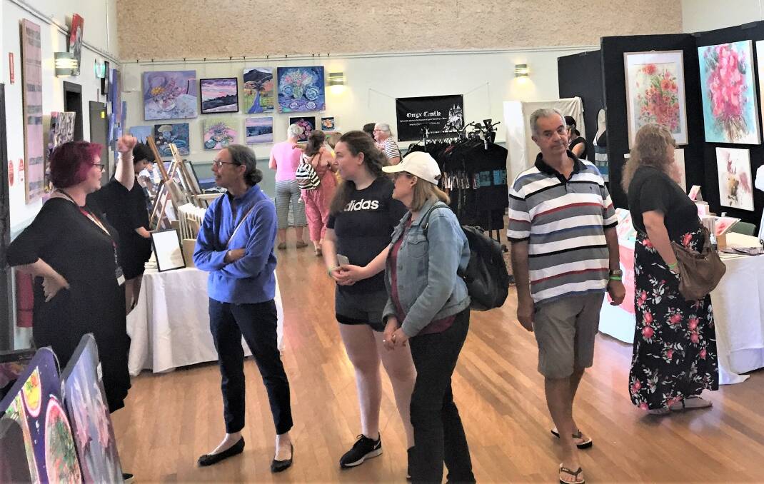 SHOWCASE: The Hunter Valley Art Fair was held at Pokolbin Community Hall from Saturday to Monday.