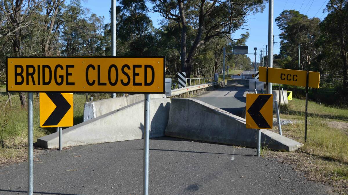 INCONVENIENCE: Frame Drive bridge has been closed since April 2015 and will cost $4 million to replace. It was a popular shortcut to the Hunter Expressway.