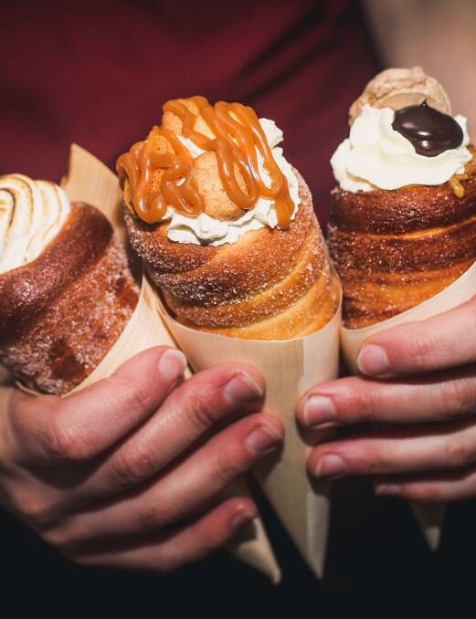 TREATS: More than 30 food trucks will be at Cessnock Showground on Friday and Saturday for the Aussie Night Markets, including Red Chef Pastries Hungarian brioche chimney cakes (above). Picture: Aussie Night Markets