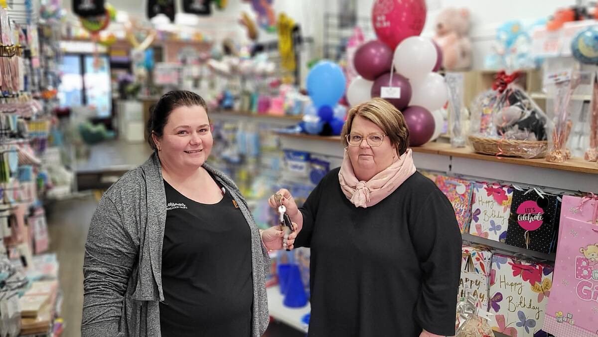 WINDING DOWN: Judy Ekert (right) is retiring from Balloon Worx on June 30, and will hand the business over to her daughter Stephanie. Picture: Clint Ekert