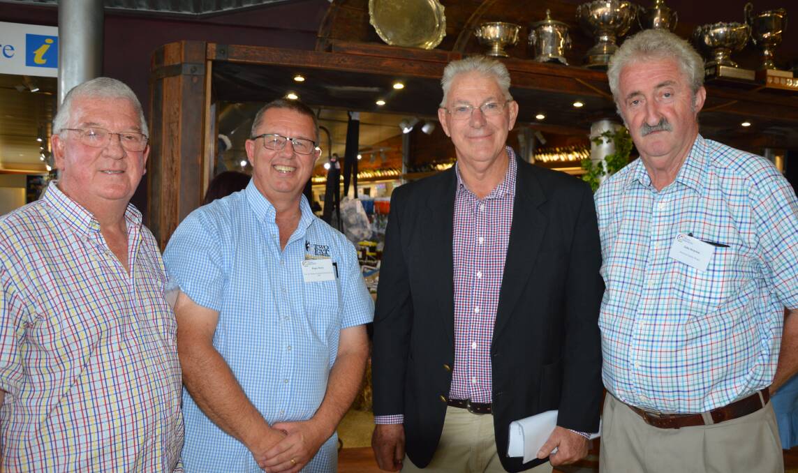 EXCITING INITIATIVE: Alex Stuart, Roger Davis, Cessnock mayor Bob Pynsent and John Drayton at the launch of Cessnock City Council's Business Investment Attraction Program on February 13.
