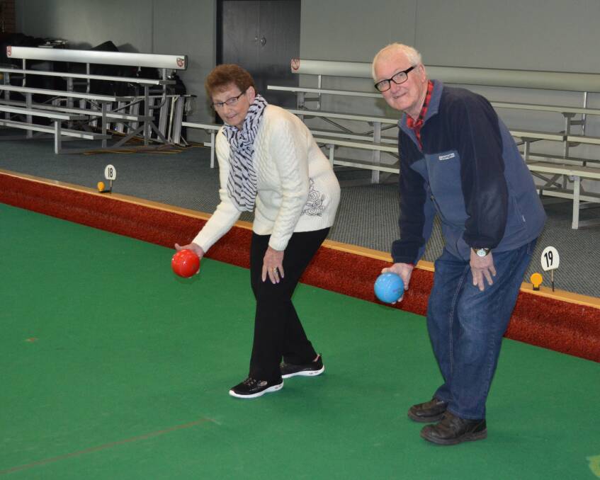 ACTIVE: East Cessnock Bowling Club bowlers Carol and Terrence Vernon encourage local seniors to join the Roll Back The Clock program at the club. Picture: Krystal Sellars