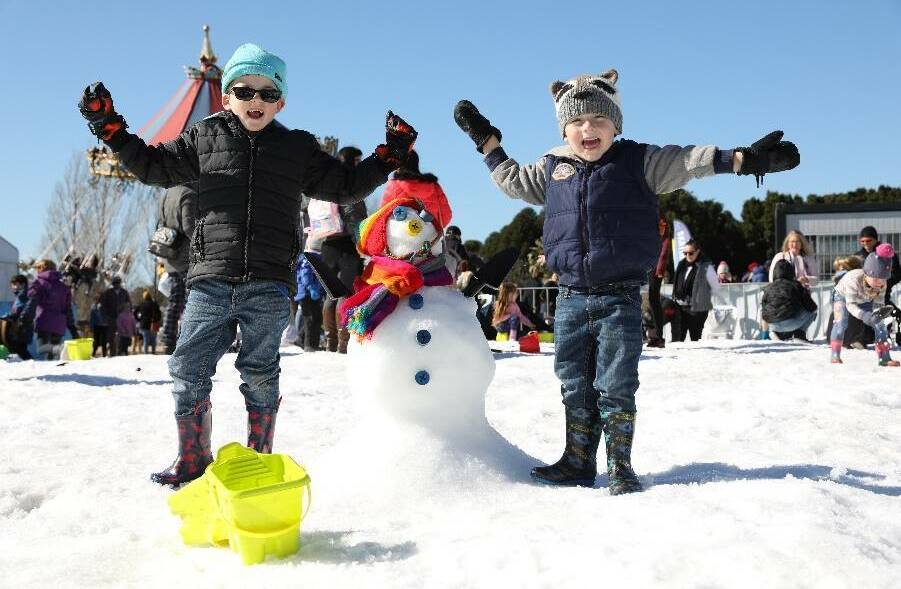WINTER WONDERLAND: Snow Time in the Garden gets under way at Hunter Valley Gardens this Saturday.