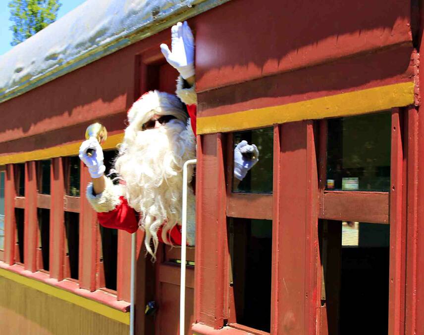 Santa arrives at Richmond Vale Railway Museum. Picture supplied.