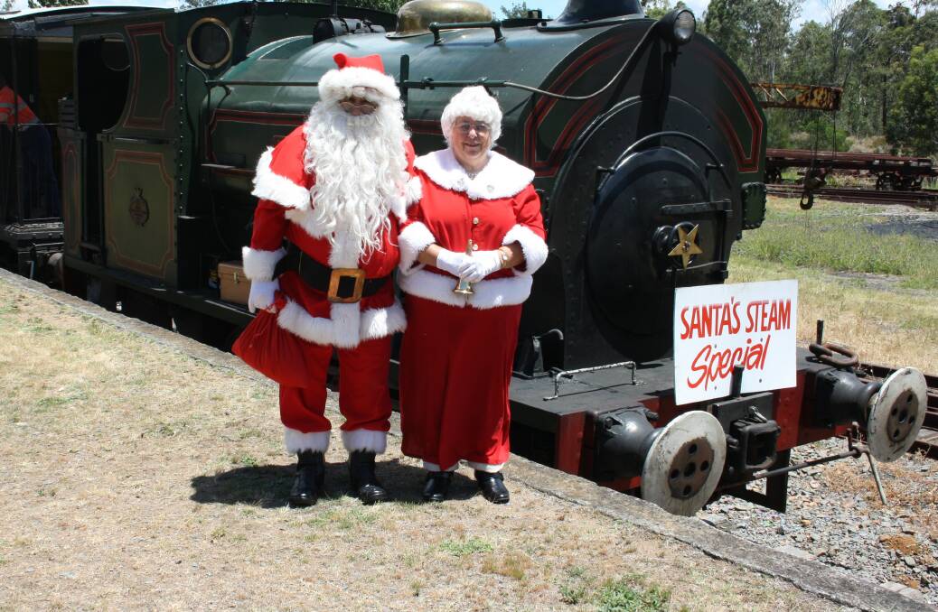 SPECIAL DAY: Santa and Mrs Claus will be at Richmond Vale Railway Museum on Sunday.