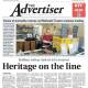 The front page of the August 10, 2022 edition of the Advertiser