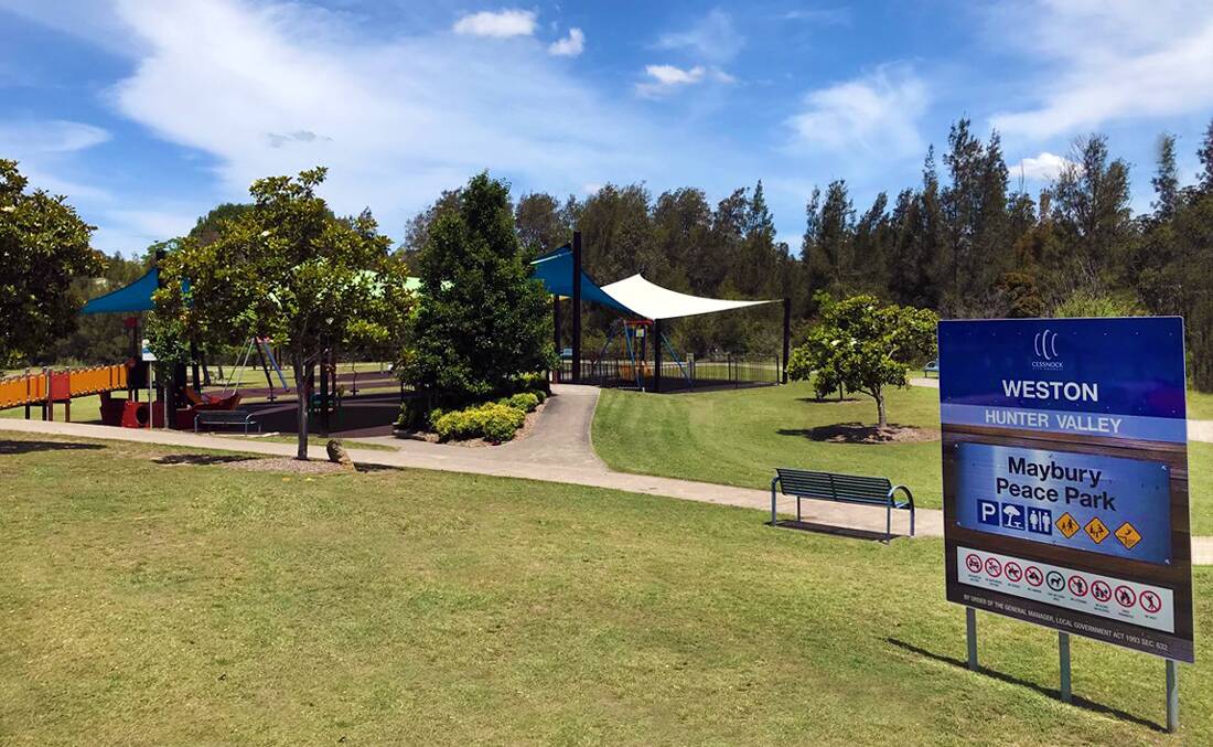 The play space at Maybury Peace Park at Weston will undergo a $300,000 upgrade. Picture supplied.