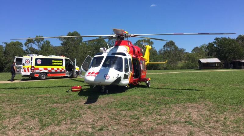 MISSION: The Westpac Rescue Helicopter transported an injured motorcyclist from Wollombi to John Hunter Hospital on Sunday.