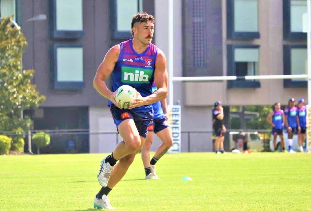 GOANNA TO KNIGHT: Brayden Musgrove has signed with the Newcastle Knights, and could line up against his former Cessnock Goannas teammates in the trial match. Picture: Newcastle Knights