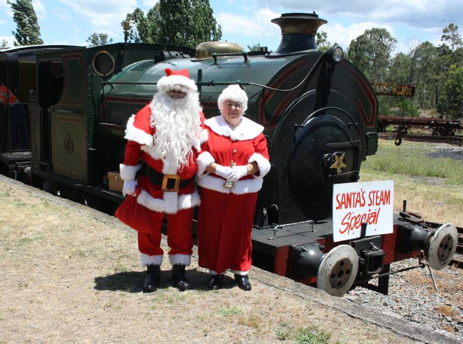 SPECIAL DAY: Santa and Mrs Claus will be at Richmond Vale Railway Museum on Sunday.