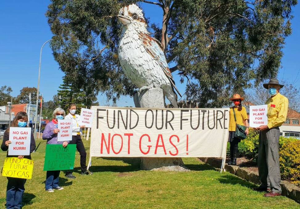 PROTEST: Coalfields for Climate Action held rallies at Kurri Kurri (pictured) and Cessnock on Friday to protest the federal government's gas plans.