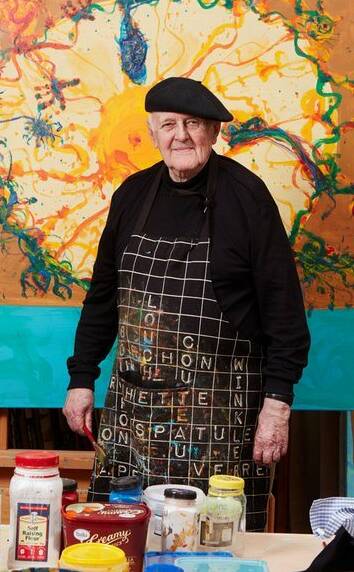 DRAWCARD: Highly respected artist John Olsen has submitted a piece for the Laguna Art Show, which runs online from August 27 to 29.