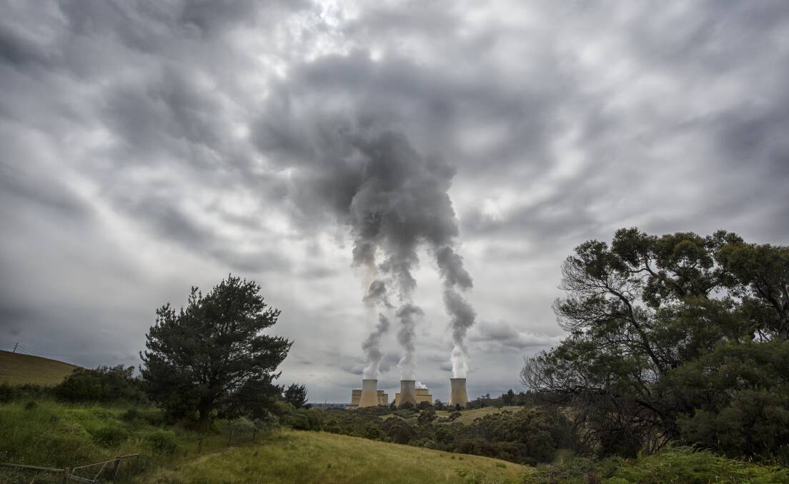 Steam rises from Victoria's Yallourn power plant. Picture: Getty Images