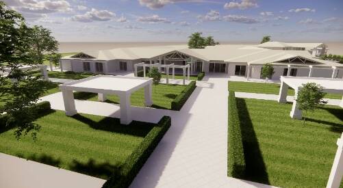 An artist view of the Arcare's proposed aged care facility at Huntlee.