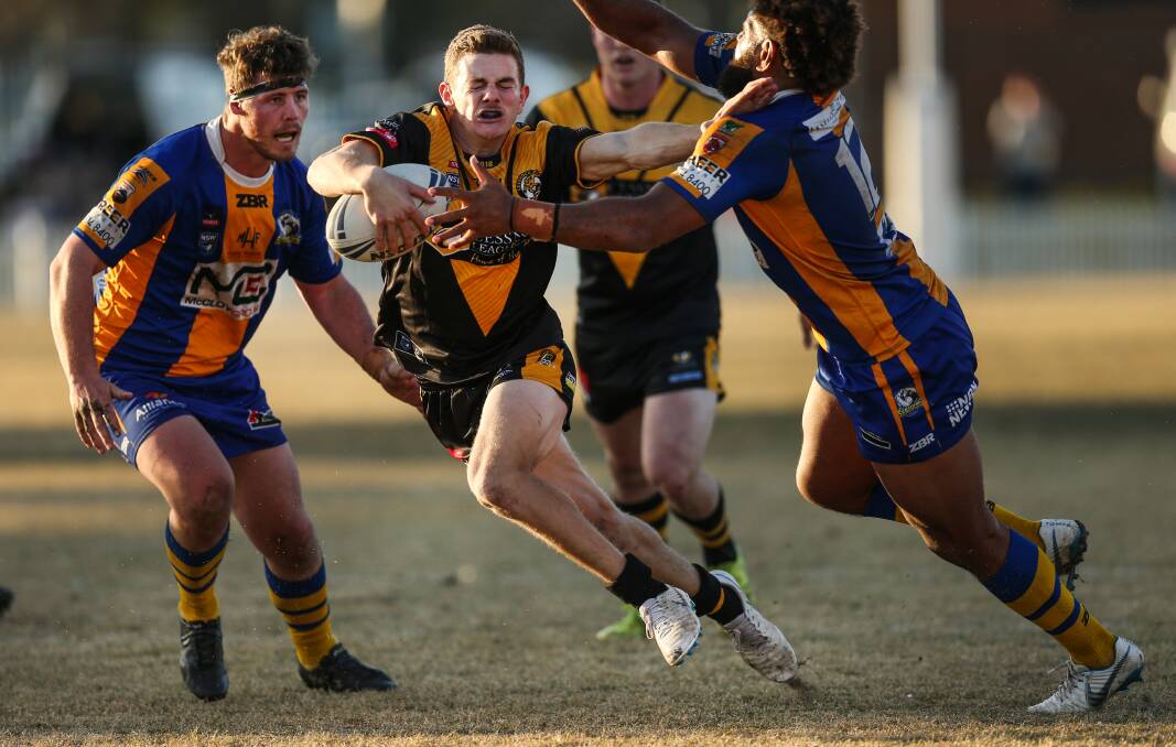 IMPRESSIVE: Fullback Harry O'Brien was one of Cessnock's best in a 32-14 win over Macquarie on Saturday. Picture: Marina Neil