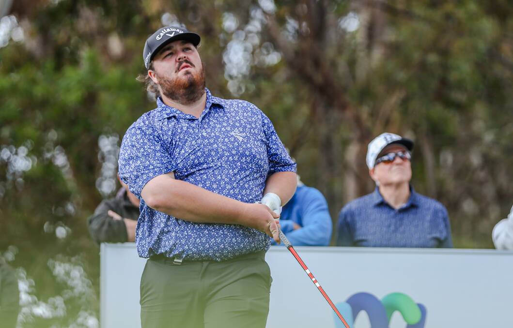 Branxton professional Corey Lamb on the tee during the Webex Players Series South Australia. Picture Golf Australia 