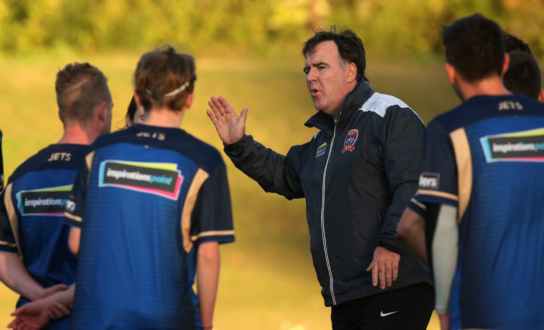 SHOWING THE WAY: Newcastle Jets chief and youth team coach Lawrie McKinna.