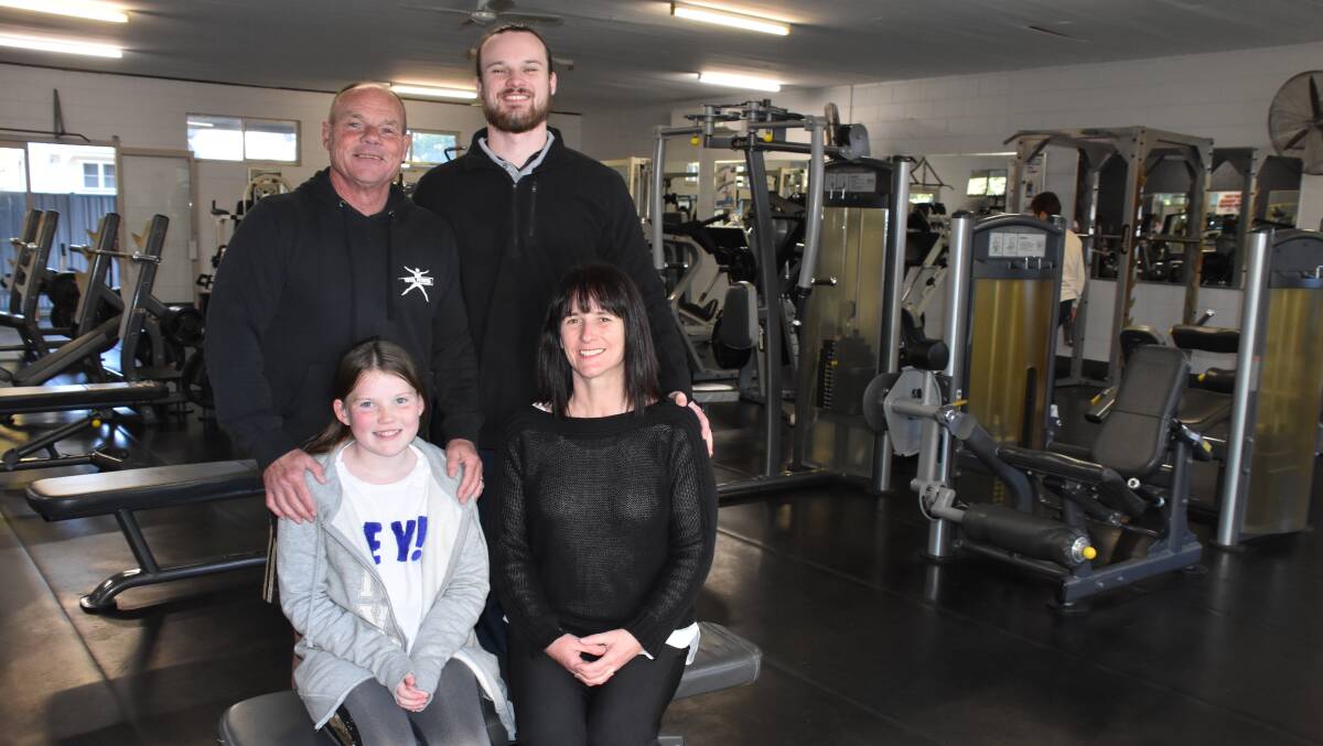 ANNIVERSARY: The Rohrs - Brett and Jake at the back, and Amy and Alayne at the front - are celebrating 25 years since opening Total Fitness.