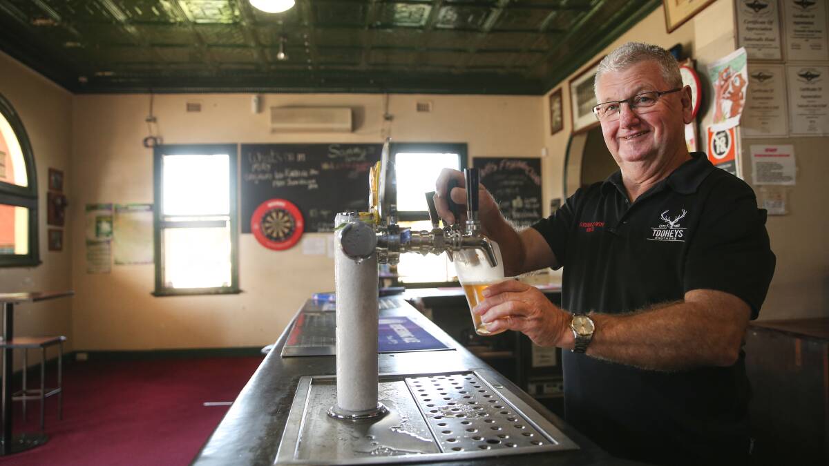 RETIRING: East Maitland's Mick Finch will finish up as publican at Greta's Tattersalls Hotel on May 29. Picture: Marina Neil