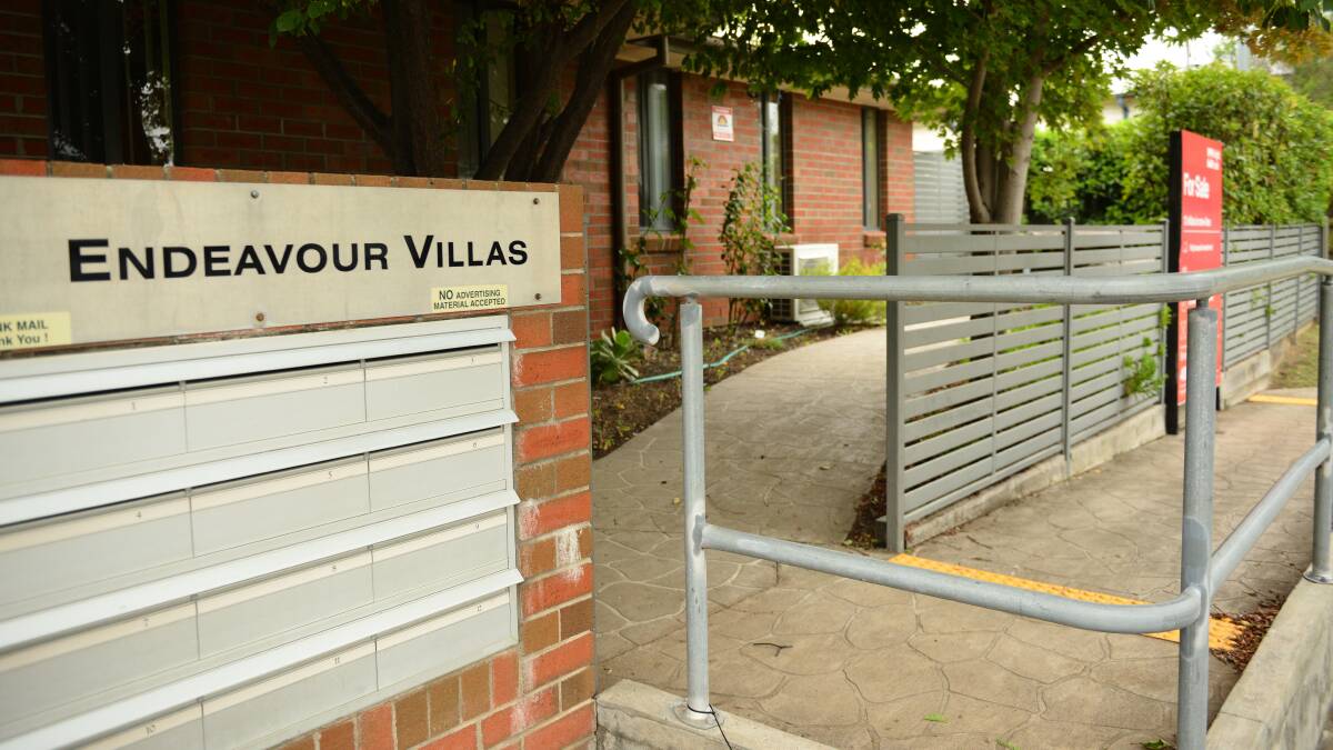 UNCERTAINTY: The Endeavour Villas are on the market for sale.
