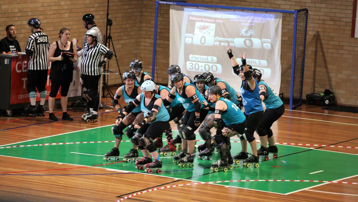 UPGRADES: Roller derby has previously taken place at the centre, and now line markings will be permanently added to the floors. Picture: Emma Griffen, Grassroots Sports