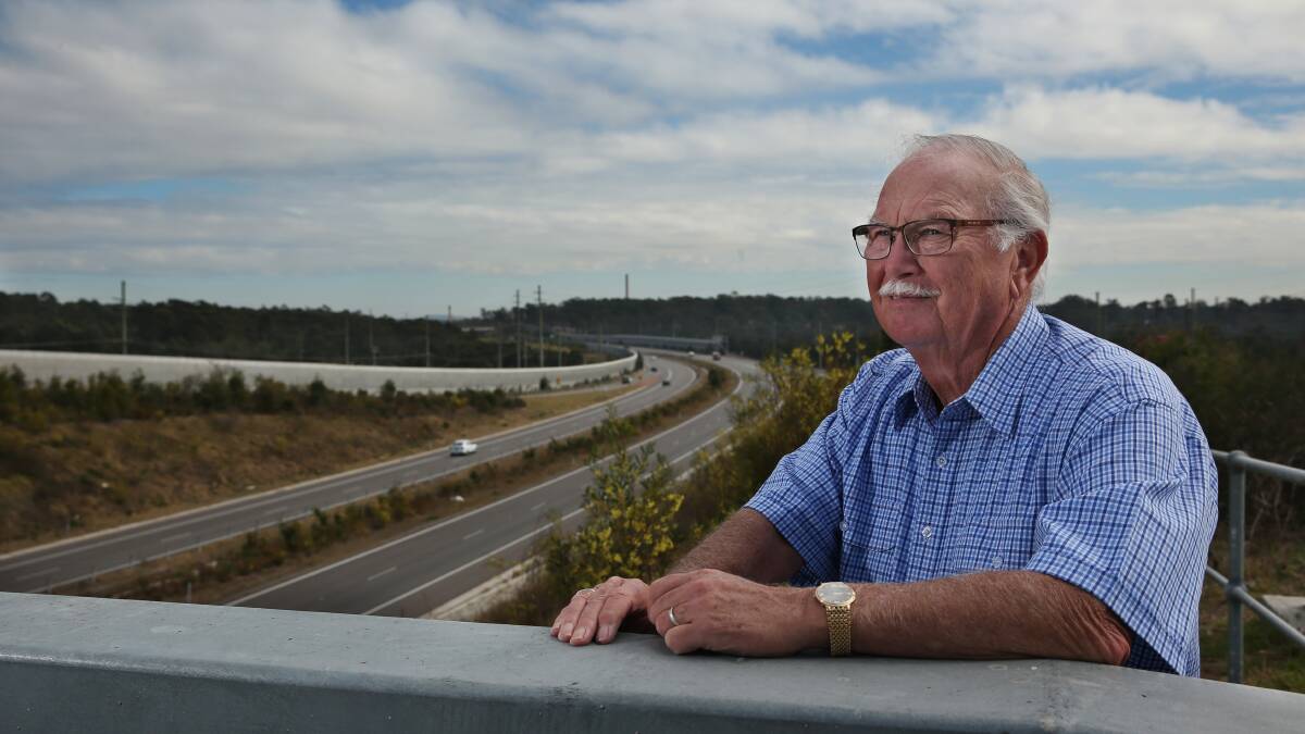 IDEA: Cr Rod Doherty at the Hunter Expressway. Picture: Simone De Peak