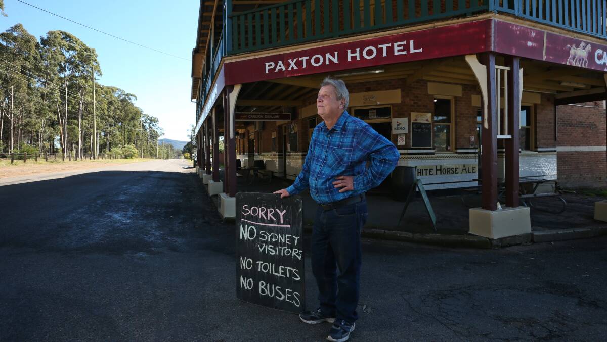 SAFETY: Paxton Hotel licensee Vic Simpson said his decision to ban Sydney residents had been well-received by both locals and visitors. Picture: Simone De Peak