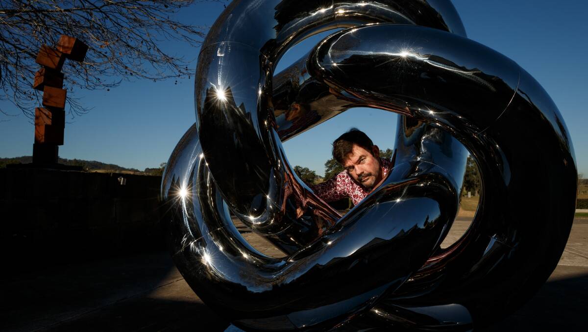 CREATIVE: Sydney gallerist and curator Adrian Black is behind a new sculpture show in the grounds of Dalwood Estate. Picture: Max Mason-Hubers