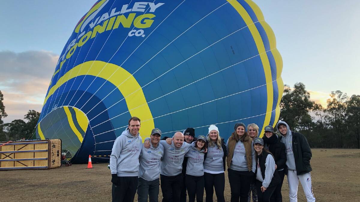 The cast at Hunter Valley Ballooning Co. 