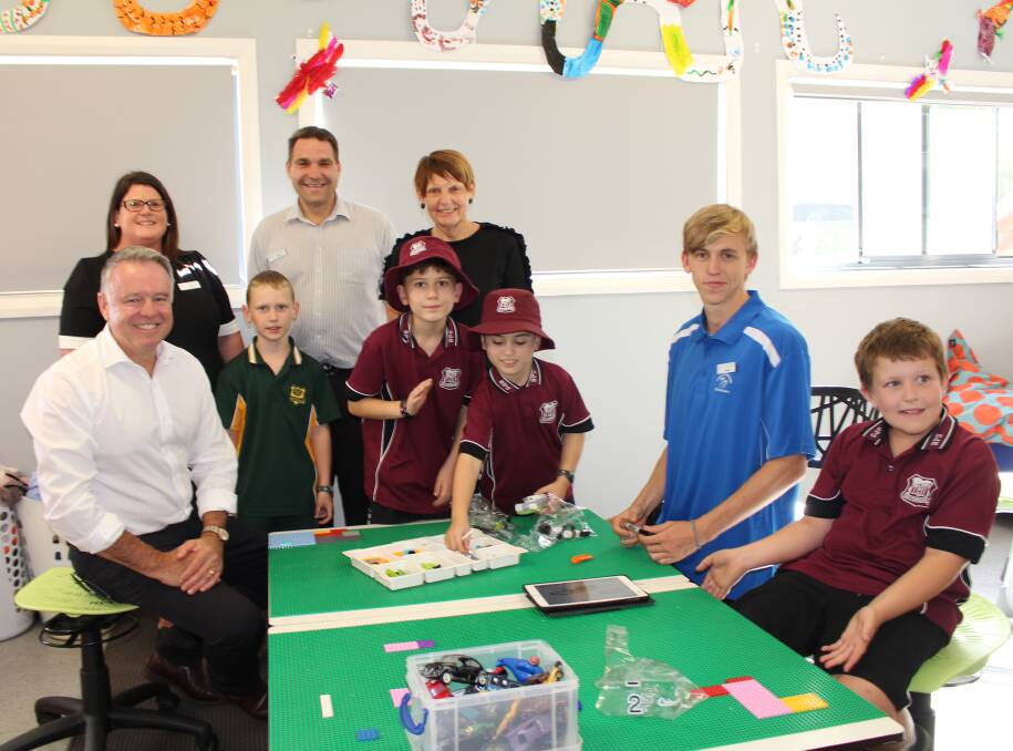 VISIT: Hunter MP Joel Fitzgibbon with staff and students from Cessnock Multipurpose Children’s Centre.